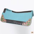 thumbnail image 6 of 32" X 30" Hilason Horse Western Contoured Wool Felt Therapeutic Saddle Pad Turquoise, 6 of 8