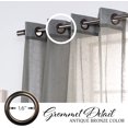 thumbnail image 2 of Quality Home Linen-Textured Semi-Sheer Grommet Curtains, 2 of 4