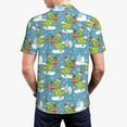 thumbnail image 6 of Salouo Dino Christmas Adventure Snowy Blue for Men's Short Sleeve Polo Shirts,Polo Shirts for Men Performance Short Sleeve Golf Shirt Athletic Casual Collared T-Shirt-X-Large, 6 of 8