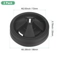 thumbnail image 3 of Uxcell 2-Pack Garbage Disposal Rubber Drain Insert, 3-3/8 Inch Splash Guard [Black], 3 of 6