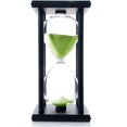 thumbnail image 2 of HAHDAXIA 60 Minutes Hourglass, Wood Sand Timer(Green,black,60 Min), 2 of 5