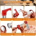 thumbnail image 3 of Wekvgz Cookie Press Stainless Steel Cookie Press for Baking Multipurpose Cookie Press Kit Featuring 8 Cookie Discs and 7 Icing Tips for Making and Decorating Cookies Biscuit, 3 of 10