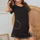 thumbnail image 4 of Pijamas Para Mujer, Camisones, Camisones Cortos, Vestido Suave A La Moda, Erógeno, Manga Corta, Cálido, Hogar, Bolsillo de Color Sólido Odeerbi  ODB141705, 4 of 9