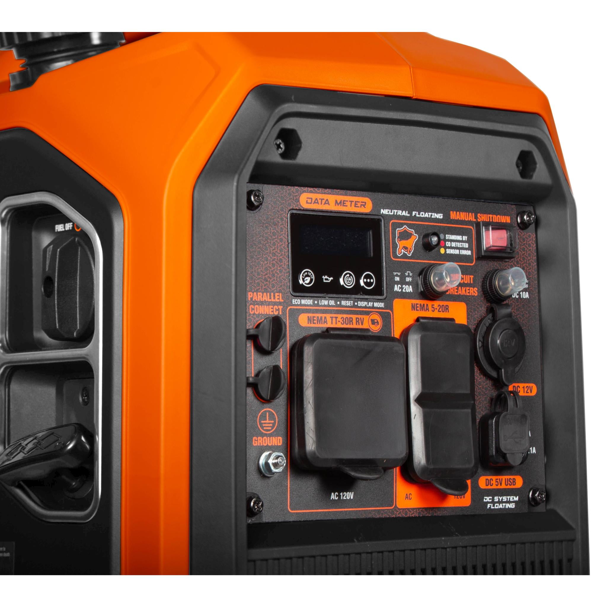 WEN 4500-Watt Inverter Generator, RV-Ready, Quiet, Portable, and Lightweight with Fuel Shut Off and CO Watchdog (56432iX)
