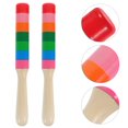 thumbnail image 4 of HLONK Log Percussion Instrument 2 Pairs Rhythm Stick Musical Wooden Sticks Education Child, 4 of 6