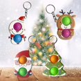thumbnail image 1 of CPDD 4 Pcs Simple Dimple Po Bubbles Fidget Toys Stress Relief Hand Toys Stress Relief Keychain for Adult, Fidget Toys Set for Kids Adults Relieves Stress, 1 of 7
