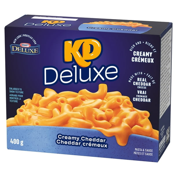 Kraft Deluxe Macaroni & Cheese, Original Cheddar, 400g 