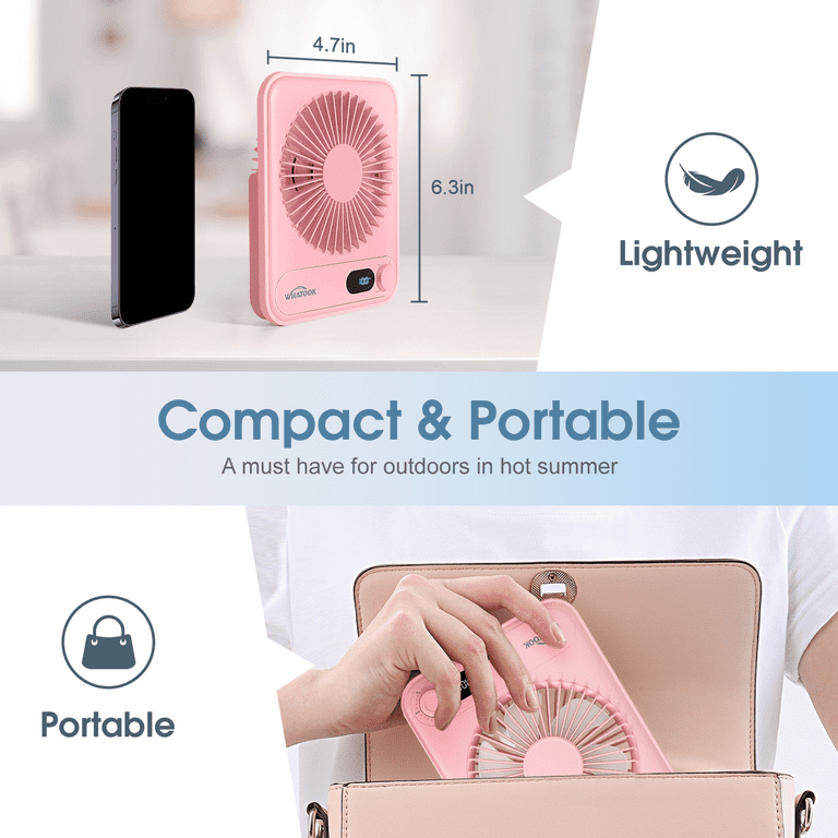 Kidsjoy Portable USB Rechargeable Desk Fan, 100 Speeds photo 7