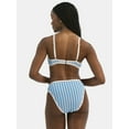 thumbnail image 6 of Time and Tru Women's and Women's Plus Striped Bikini Top, Sizes XS-3X, 6 of 8