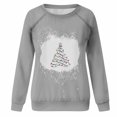 thumbnail image 4 of Sudadera Navideña de Cuello Redondo Para Mujer, Moda de Verano, Estampado Informal, Camiseta Holgada de Manga Larga, Top, Blusa, Jersey Odeerbi ODB197104, 4 of 6