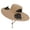 Beige, variant on Solar Fan Hat with Mist, Wide Brim Sun Hat with 6 Fan, Solar Power Fans Hat with Built in Fan, Fishing Hat Sun Protection Summer Hats