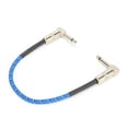 thumbnail image 1 of Cable de efectos de guitarra eléctrica de 635 mm con suministro de cable efector de guitarra con codo doble de 90  adecuado para conexión de interfaz de 635 mm, 1 of 8