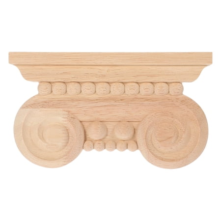 FOMIYES 7.5 Inch European Style Wood Applique for Furniture Decoration Lightweight Easy to Install Khaki