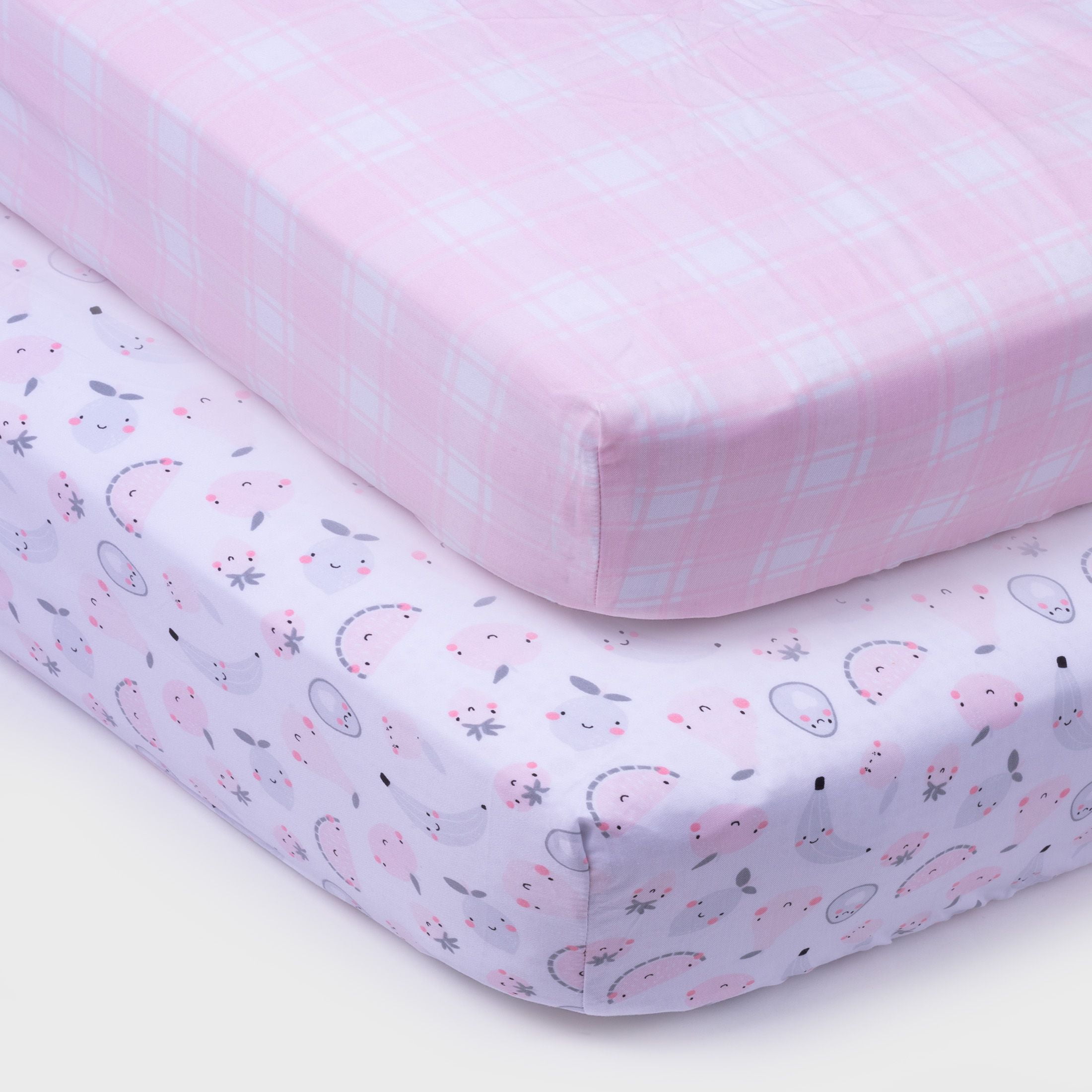 Handmade Cotton crib sheet/Hot Pink/small white  Dots /Neutral
