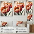 thumbnail image 4 of Designart Blooming Red Tulip Canvas Wall Art, 4 of 5