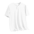 thumbnail image 5 of Gamivast Mens Summer Casual Henley Shirts Fashion V Neck Short Sleeve Loose Fit Tops Comfort Breathable Beach Tees White XXL Orders Placed My Account Recently Previous Orders History, 5 of 8
