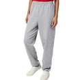 thumbnail image 3 of Hanes EcoSmart Men's Fleece Sweatpants, Comfortable, Cotton Blend Lounge Pants, Light Steel, L, 3 of 6