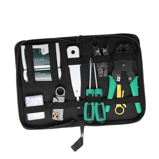 TAIWAIN RJ45 Crimper Tool Kit - CAT6 LAN Cable Tester With Stripper & Punch Down Tool Set