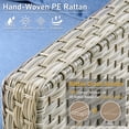 thumbnail image 7 of XIZZI Patio Furniture Set All Weather Rattan Wicker Conversation Set with Smokeless Fire Pit Table,Diamond Blue, 7 of 7