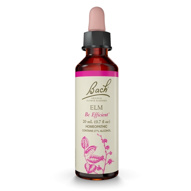 Remedios florales originales de Bach, esencia floral, olmo, 20 ml