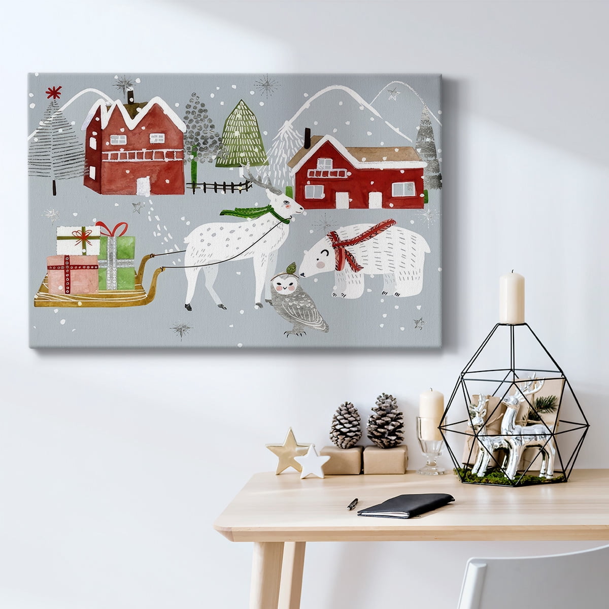 Stars and Snowflakes Collection A- Gallery Wrapped Canvas
