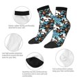 thumbnail image 3 of Uemuo Lilies Flowers Printed Crew Socks, Moisture-Wicking Socks, Athletic Socks for Men Breathable Cushion Socks Casual Sport Socks for Running Traveling, 3 of 6