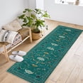 thumbnail image 2 of Soft Modern Area Rug for Living Room, Bedroom, Durable Home Decor Carpet, 8x10ft, Elegant Cyan, 2 of 7