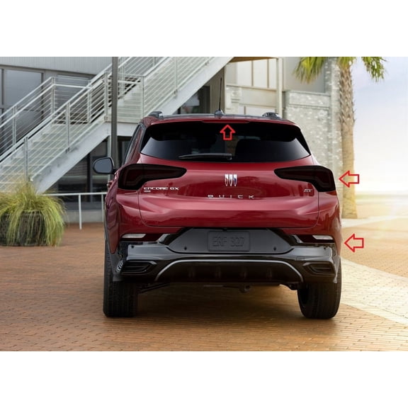 BlingLights Brand Tinted Taillight Film Covers for 2024 2025 2026 Buick Encore GX