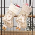 thumbnail image 5 of Medias navideñas Medias clásicas Papá Noel, muñeco de nieve, para decoración de fiestas navideñas en familia, 5 of 5