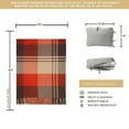 thumbnail image 5 of Lightweight Wool Plaid Blanket – 55" x 83" Ultra-Soft & Warm Alpaca-Style Throw  Blanket– Includes Travel Storage Bag – Perfect for Camping, Home, Office (Checkered Pattern), 5 of 5