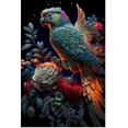 thumbnail image 1 of Kits de punto de cruz de pintura de diamantes, bordado de diamantes de fantasía, loros azules, pájaro, peonía, flor, mosaico de diamantes, decoración de taladro completo, 1 of 4