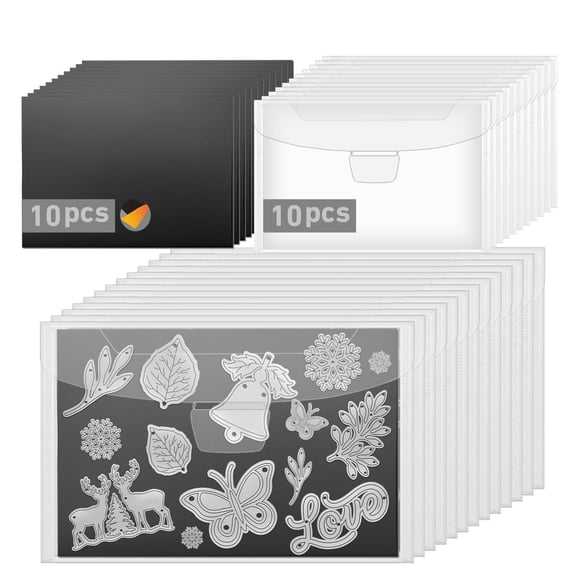 Hojas magnéticas para almacenamiento de troqueles KKJCXY, 20 piezas con imán de goma