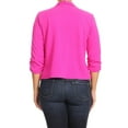 thumbnail image 4 of Women's Plus Size Women's Trendy Style Open Front Casual Blazer Jacket, 4 of 4