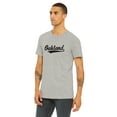 thumbnail image 2 of Daxton Adult Unisex Tshirt New York Script with Vertical on the Back, Heather Gray Black, L, 2 of 3