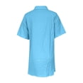 thumbnail image 4 of Pantalones de Vestido de Cintura Alta Pantalones de Cinturón Plisado de Color Sólido de las Mujeres, Falda Cómoda Suelta para el Hogar Y los Viajes, 4 of 7