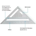 thumbnail image 3 of 7 Inch Triangle Square Angle Ruler, Aluminum Square Triangle Measurement, Aluminum Triangle Ruler JU, 3 of 7