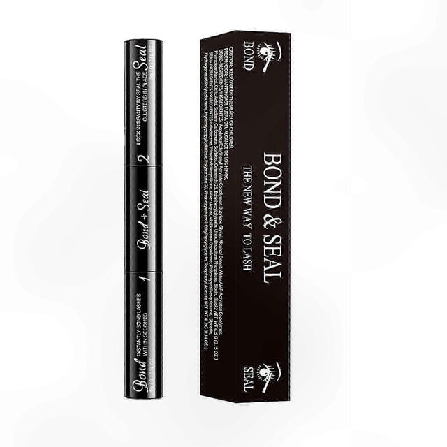 Long-Lasting Waterproof Lash Adhesive, 2-in-1 Bond & Seal Formula, Strong Hold for Natural Cluster Lashes