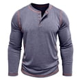 thumbnail image 1 of Men's Long Sleeve T Shirt Winter Thermal Base Layer Button Up Casual Comfortable Top for Fall and Cold Weather, 1 of 5