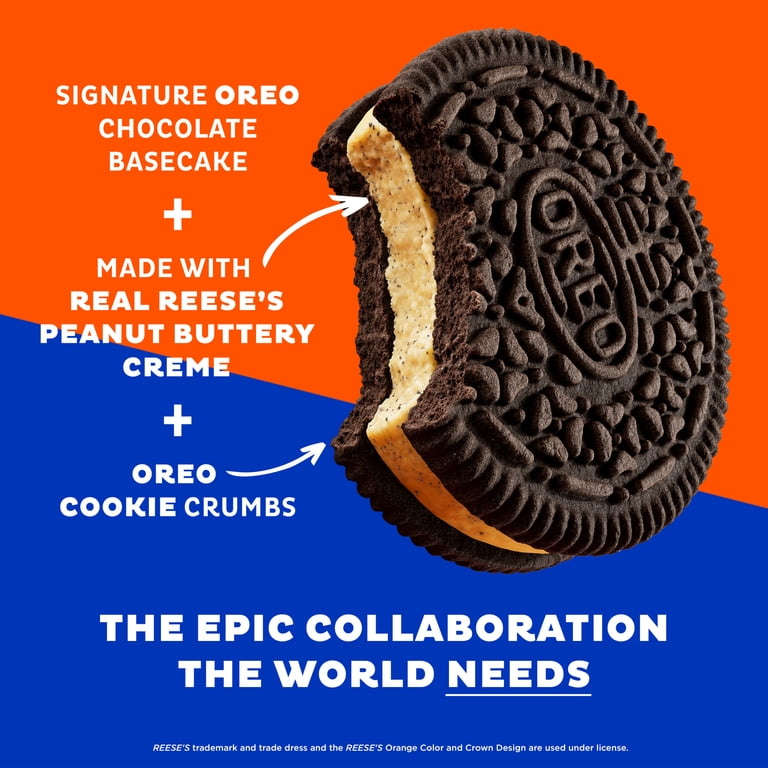oreo　レイズ OREO REESE'S Peanut Butter Creme Sandwich Cookies, 12.35 oz
