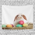 thumbnail image 1 of ABPHQTO Huevos de Pascua Tapiz de conejo Decoración de pared Sala de estar Dormitorio Tapices DIY 150x200 cm, 1 of 4