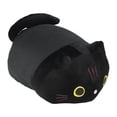 thumbnail image 3 of Juguete de peluche para gato, almohada de gato negro de dibujos animados, almohada de gato de peluche, juguete de peluche de gato de dibujos animados compacto y ligero, 3 of 8