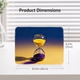 thumbnail image 5 of LIVEKEY Mouse Pad Thickened Anti Slip Stitched Edge Hourglass with Flowing Sand Design for Gaming Office Desk 26x21cm, 5 of 6