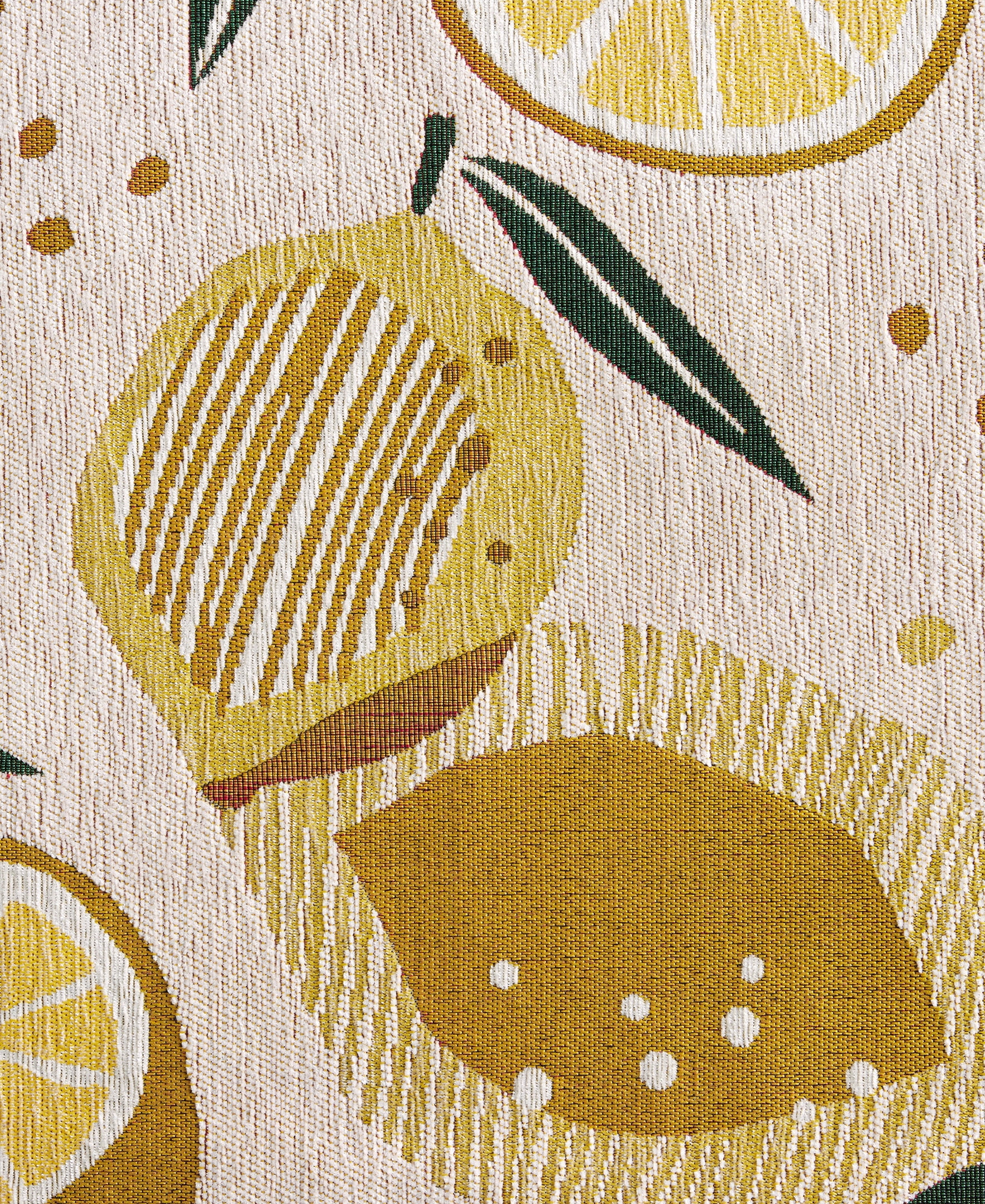 TOWN & COUNTRY LUXE Livie Fresh Lemon Everwash® Washable Multi-Use Decorative Rug, Kitchen Rug, Low-Profile Door Mat, Bedroom Rug and Dorm Room Rug with Non-Slip Backing, Cream, 24"x40"