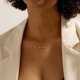 thumbnail image 3 of Customized Name Letter Necklace Personalized Stainless Steel Simple Pendant Clavicle Chain Women's Jewelry Valentine's Day Gift, 3 of 5