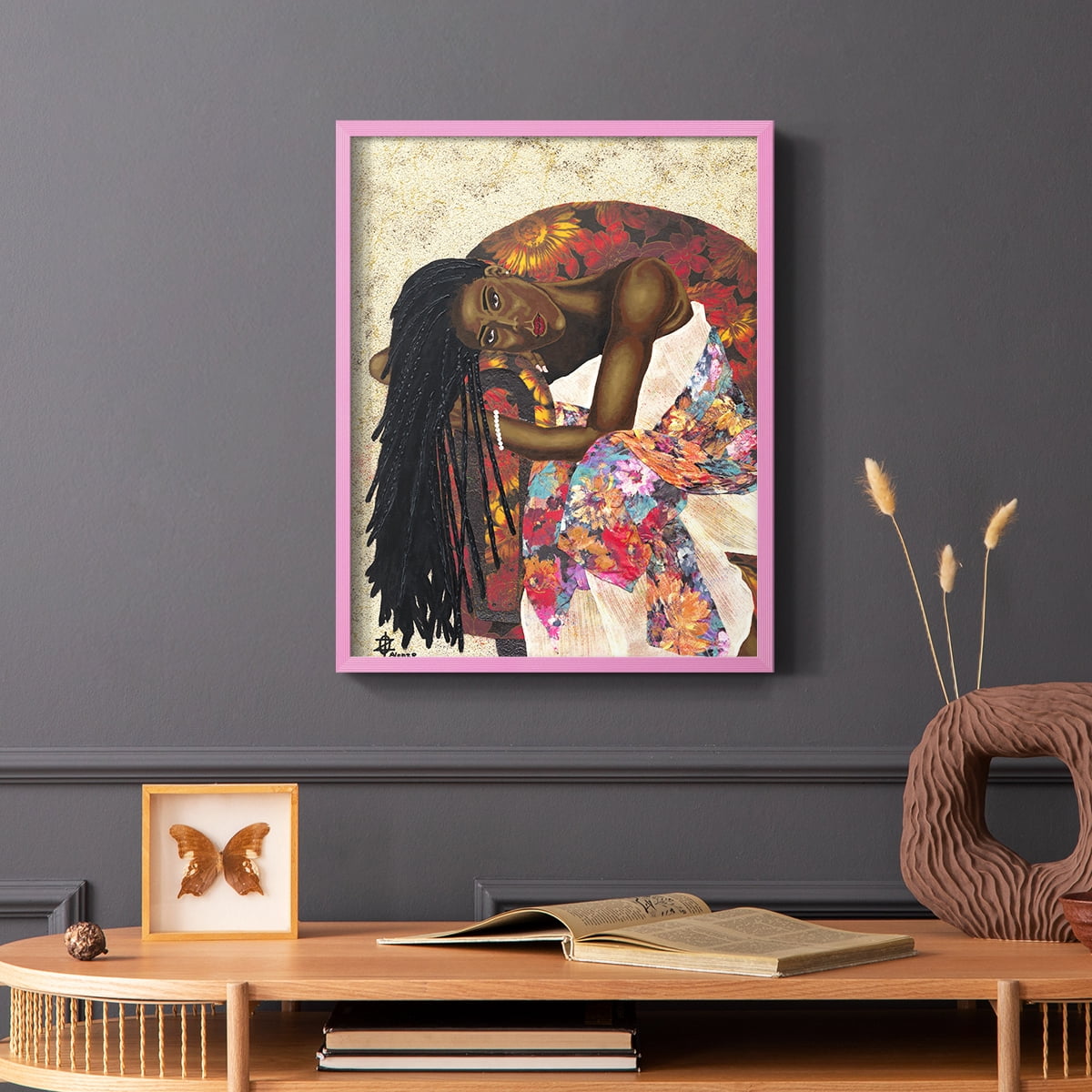 Woman Strong III Framed Print - Solid Wood in Single Picture Frame Solid Wood 2 Framed Print