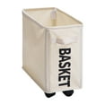 thumbnail image 2 of COFEST Collapsibles Laundry Hamper With Wheels Water Proof Rolling Clothes Hamper Basket Bin For Dirty Clothes Storage Beige, 2 of 7