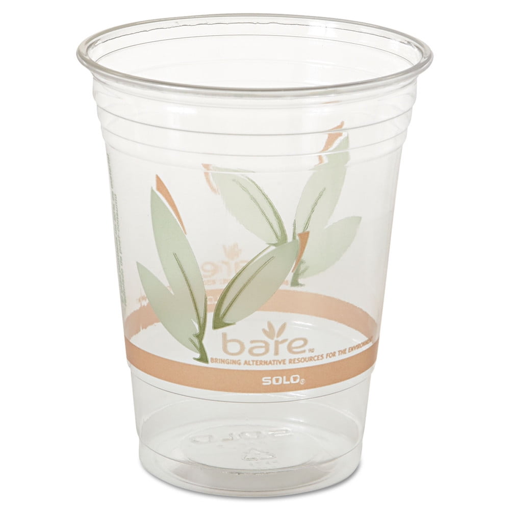 Dart RTP16DBARE Bare EcoForward Rpet Cold Cups, 1618 Oz, Clear (50