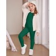 thumbnail image 4 of Arshiner Thermal Underwear for Kids Long Johns Girls Base Layer Top and Bottom Set, 4 of 6