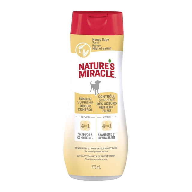 Nature’s Miracle™ Supreme Odor Control Oatmeal Shampoo & Conditioner, Honey Sage Scent, 16 fl oz