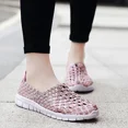 thumbnail image 2 of XIHAHA-zapatos planos con banda elástica para mujer, mocasines de rejilla con suela suave, cómodos, a la moda, 2 of 5
